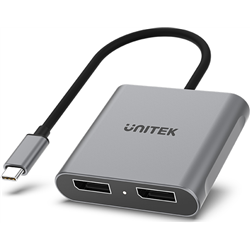 Unitek V1404A USB-C to 2x DP 1.4 8K 60Hz port adapter