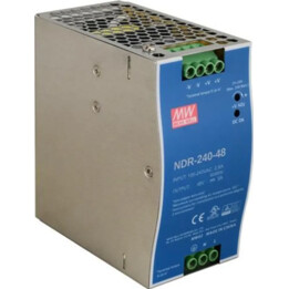 ALIMENTATORE SWITCHING DA GUIDA DIN MEAN WELL NDR-240-48 48V/240W/5A