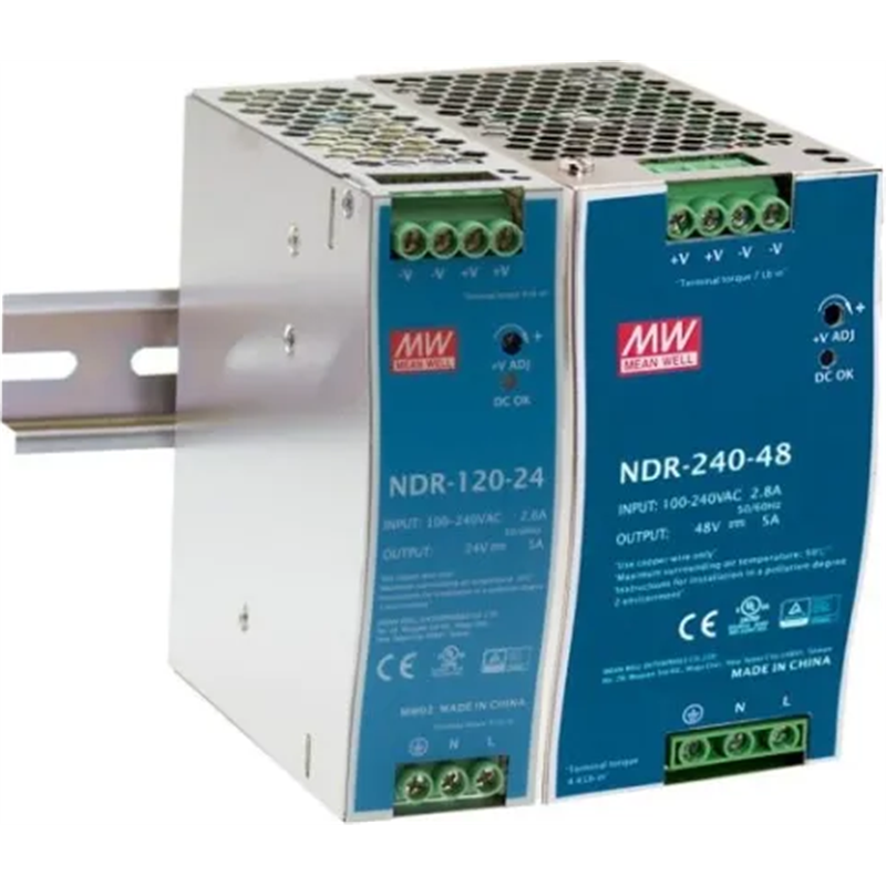 MEAN WELL DIN RAIL SWITCHING POWER SUPPLY NDR-240-48 48V/240W/5A