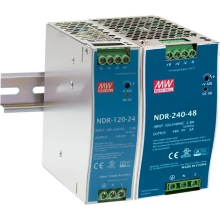 MEAN WELL DIN RAIL SWITCHING POWER SUPPLY NDR-240-48 48V/240W/5A