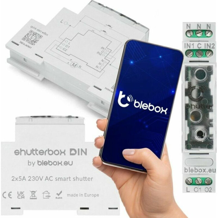 Modulo di controllo per tapparelle din Blebox