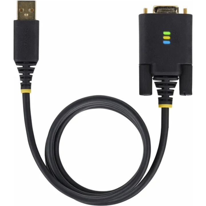 StarTech.com 1 m USB-auf-Seriell-RS232-Nullmodem-Adapterkabel – COM-Halterung – FTDI – USB DB9 – austauschbare Schrauben