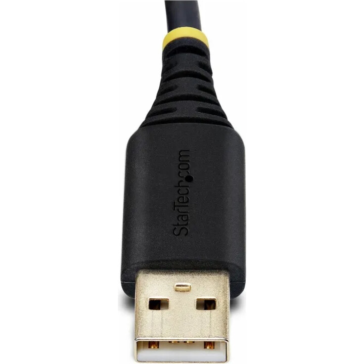 StarTech.com 3.3ft (1m) USB to Null Modem Serial Adapter Cable, Interchangeable DB9 Screws/Nuts, COM Retention, USB-A to RS232, 