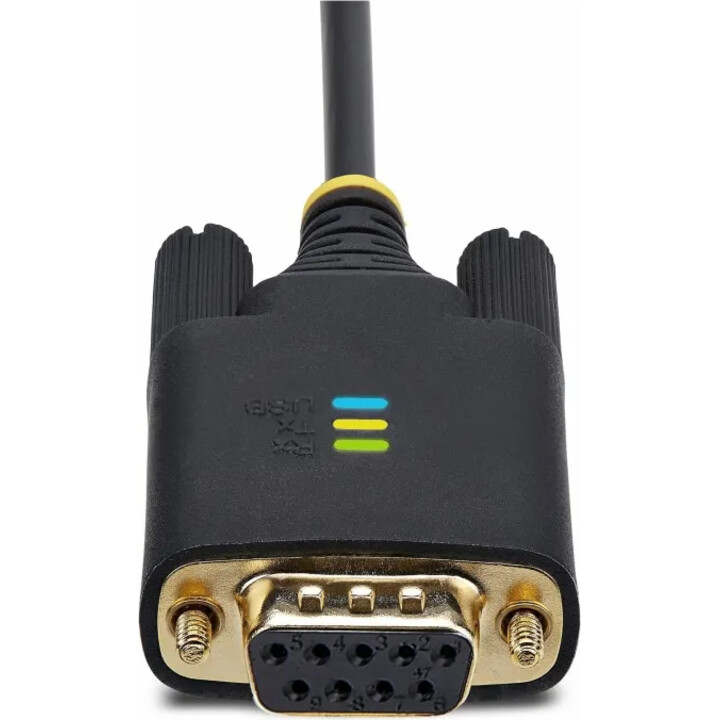 StarTech.com Cavo da USB a Seriale Null Modem da 1m, Adattatore USB a RS232, Viti/Dadi DB9 intercambiabili, ritenzione COM, FTDI
