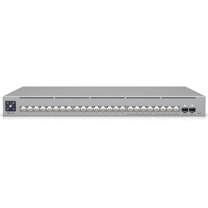 Ubiquiti Usw-pro-max-24-eu Unifi 24 Port Multi-gigabit Switch, With Layer3 Features AND Etherlighting