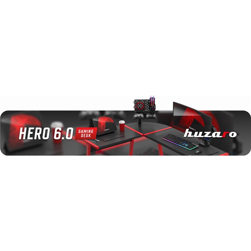 Scrivania da gaming Huzaro Hero 6.0 Rosso