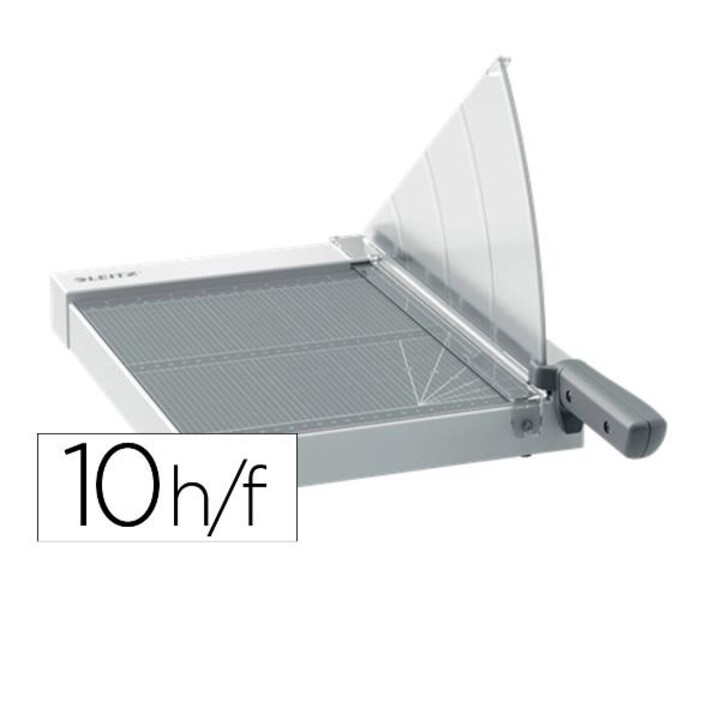 Forbici a leva di precisione Leitz per home office, base in plastica A4, lunghezza di taglio 380 mm, capacità di taglio 10 fogli