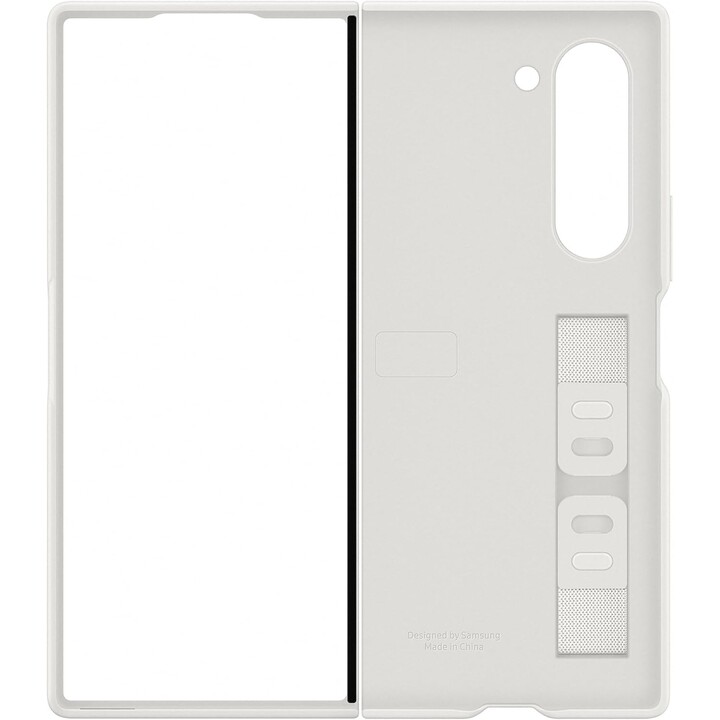 Étui officiel en silicone avec support pour Samsung Galaxy Z Fold6, blanc