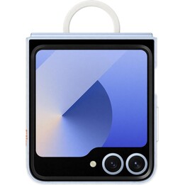 Capa transparente oficial Samsung Galaxy com anel para Galaxy Z Flip6, transparente