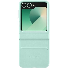 Samsung Galaxy Official Faux Leather Kindsuit Case for Galaxy Z Flip6, Mint