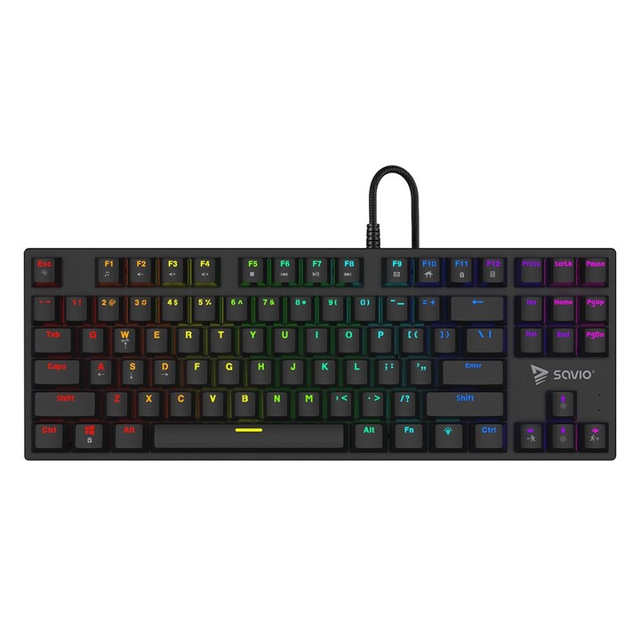 Teclado mecánico Savio Tempest x2 RGB, Outemu AZUL
