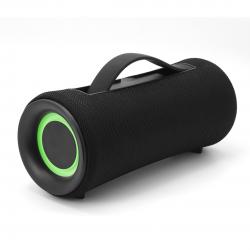 Gembird SPK-BT-LED-04 altavoz boombox inalámbrico portátil Bluetooth, LED, negroo