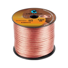 Peiying LEC-KAB0315 cavo per altoparlanti 1,0 mm² OFC rosso/nero