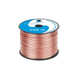 Cabletech KAB0360 Lautsprecherkabel CCA 2,5 mm transparent 100 m