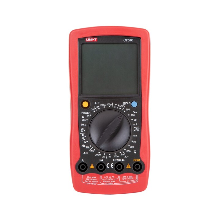 UNI-T UT58C Universalmultimeter rot und grau