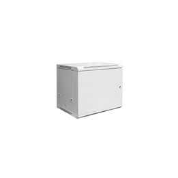 Wall-mounted network cabinet 19" 12U rack 600x600, solid door, gray, not split, folded, 60kg