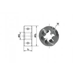FANAR INCH DIE G 1/2" CYLINDRICAL PIPE THREAD HSS 800, DIN-EN 24231