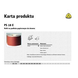 KLINGSPOR ROLLEN MIT PAPIERUNTERSTÜTZUNG PS18E 150mm gr.100 (50mb)