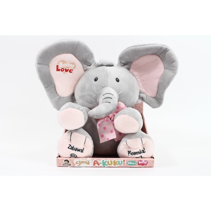 Elefante Una canzone Peek-a-boo da 24 cm, indovina.002454 52393