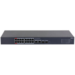 Dahua Poe Switch 16 Gigabit-Ports + 2 Uplink Gigabit Rj45 + 2sfp Gigabit 240w Managed Cloud L2