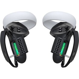 Étuis de Protection avec Poignée Kiwi Design Q1 PRO-2.2 avec protecteur de Batterie pour Meta Quest 2 Noir