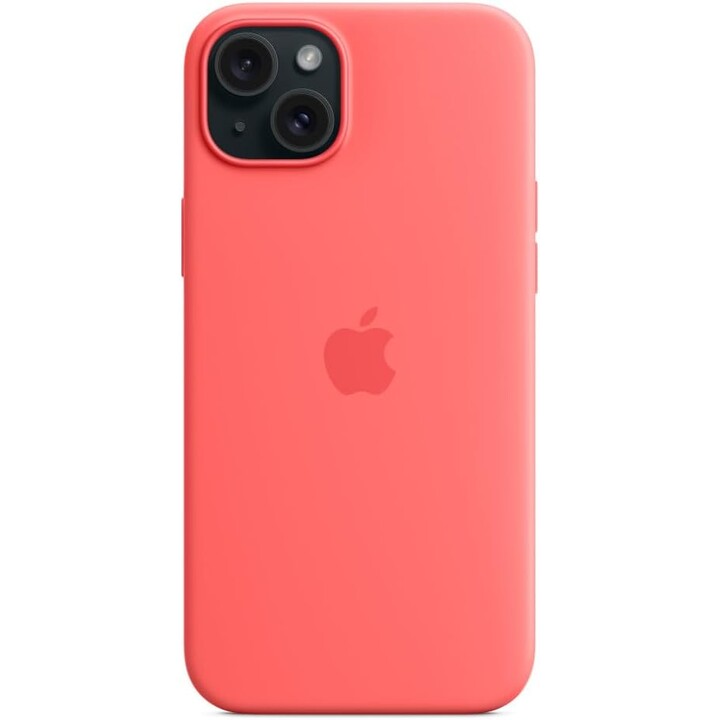 Funda de Silicona Apple iPhone 15 Plus con MagSafe - Guava