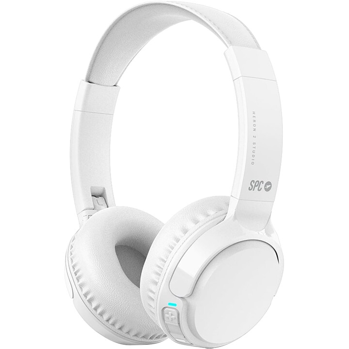 Casque sans fil SPC Heron 2 Studio/ avec microphone/ Bluetooth/ Blanc