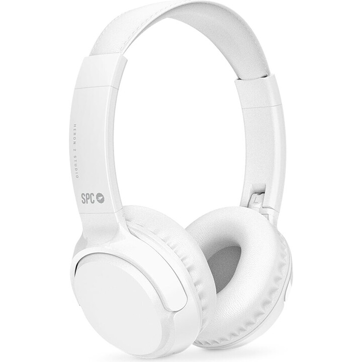 Cuffie wireless SPC Heron 2 Studio/con microfono/Bluetooth/Bianco