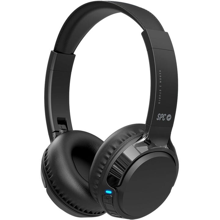 Cuffie wireless SPC Heron 2 Studio/con microfono/Bluetooth/Nero