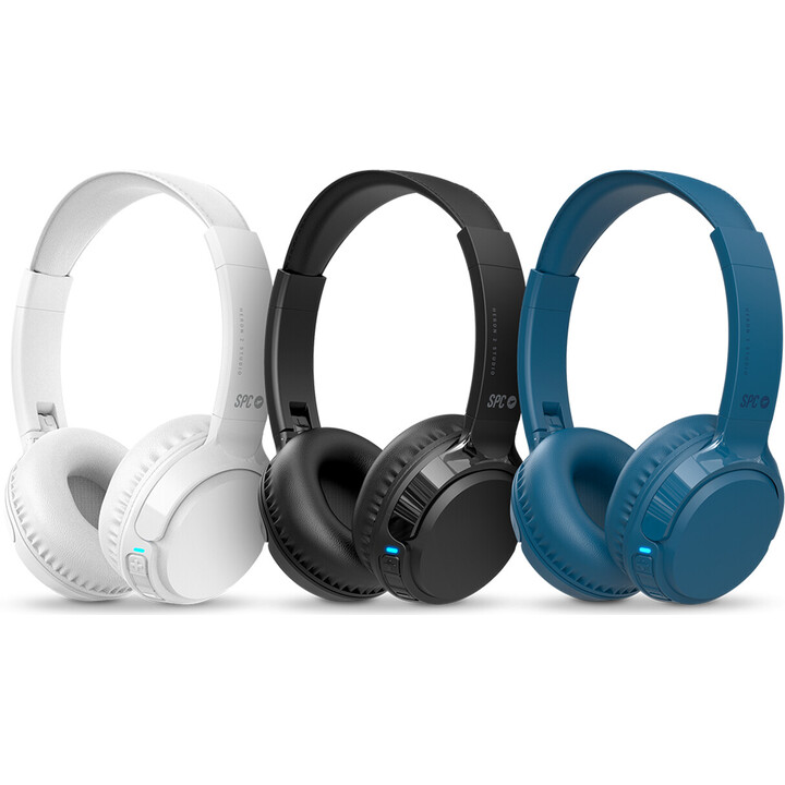 Cuffie wireless SPC Heron 2 Studio/con microfono/Bluetooth/Nero