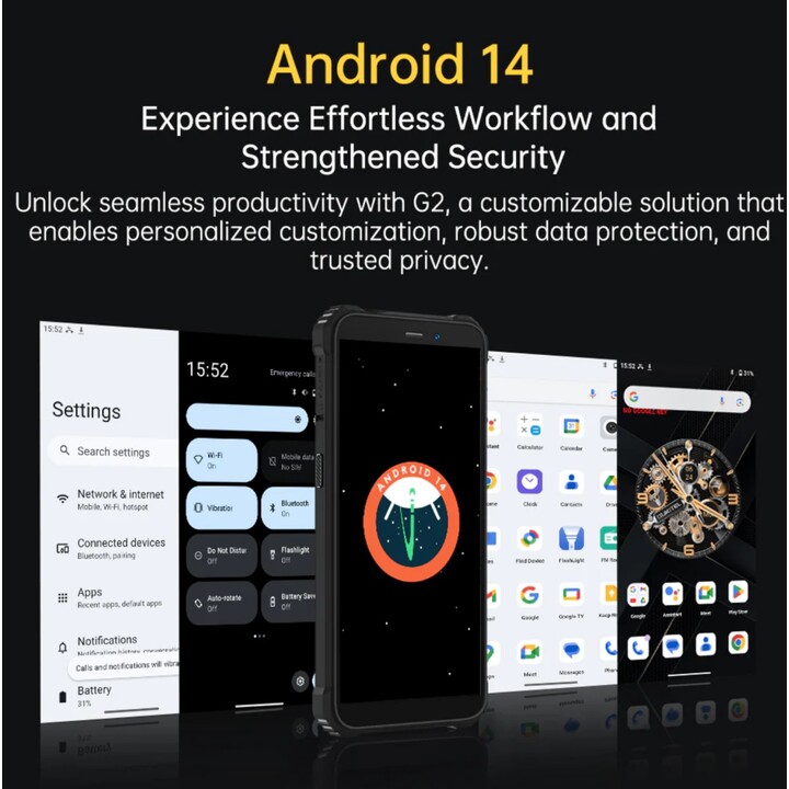 Oukitel G2 4GB 64GB Dual Sim Arancione Robusto