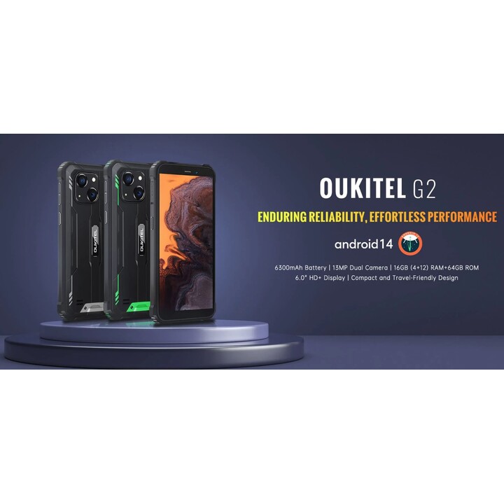 Oukitel G2 4GB 64GB Dual Sim Arancione Robusto