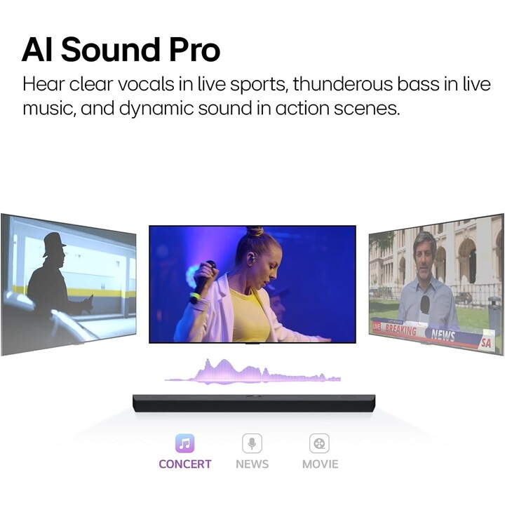 LG SG10TY Barre de Son Noir