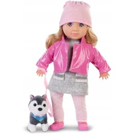 PROMO Boneca Natalia com som de cachorro de pelúcia 35cm 121661 Artigo