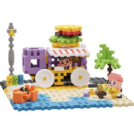 Mini Waffle Building Blocks 148 elements in City Food Truck MARIOINEX 904244