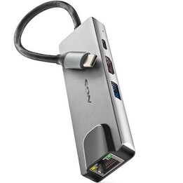 Docking USB Typ-C NGS WonderDock Supra/ 1xUSB/ 1xUSB Typ-C DP/ 1xHDMI/ 1xRJ45