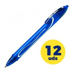 Boîte de stylos à encre gel rétractables Bic Gelocity Quick Dry 950442/ 12 unités/ Bleu