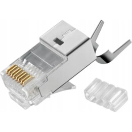 Plugue RJ45 (8P8C) Universal, Cat.6A, Blindado, AWG 26-24, Pacote de 100