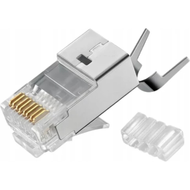 Enchufe RJ45 (8P8C) universal, Cat.6A, blindado, AWG 26-24, paquete de 100