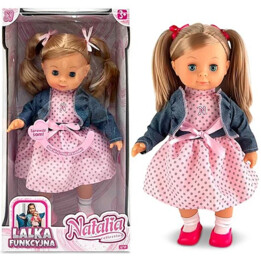 Natalia 39cm doll speaks Polish, navy blue jacket 168093
