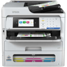 Impresora epson multifunzione workforce pro em-c800rdwf 25ppm a4 adf duplex lan wifi fax bianco