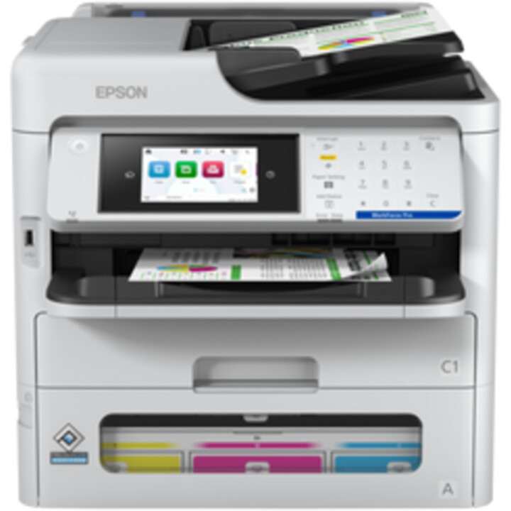 Imprimante Epson multifonction WorkForce Pro EM-C800RDWF 25 ppm A4 ADF recto verso LAN WiFi fax blanche