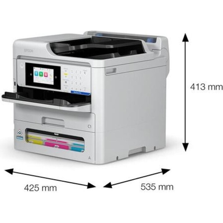 Epson Multifunktionsdrucker WorkForce Pro EM-C800RDWF 25 Seiten pro Minute A4 ADF Duplex LAN WLAN Fax weiß