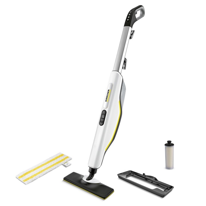 Kärcher SC 3 UPRIGHT Scopa a vapore 0,5 L 1600 W Nero, Bianco