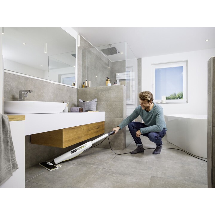 Kärcher SC 3 UPRIGHT Scopa a vapore 0,5 L 1600 W Nero, Bianco