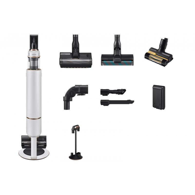 Samsung VS20B95843W aspiradora de mano Negro, Cromo, Blanco Bolsa para el polvo