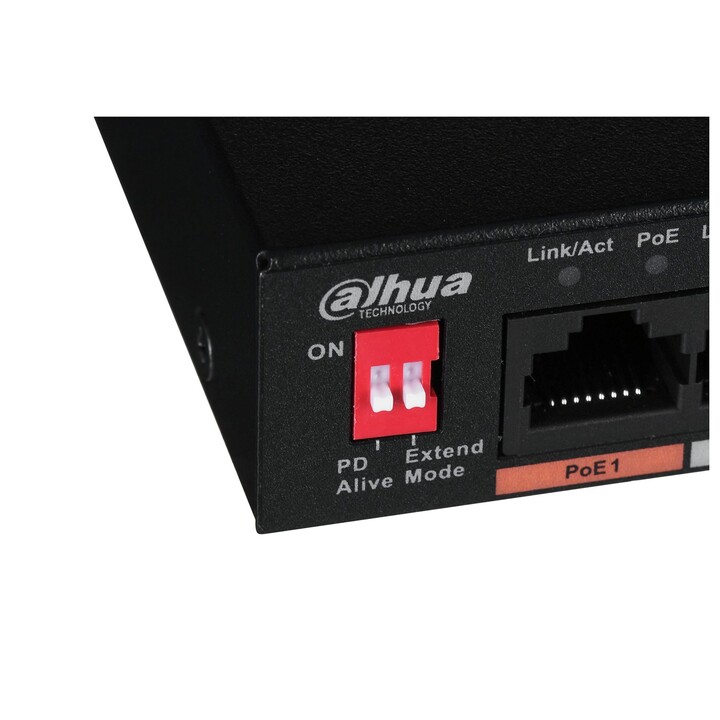 Dahua Technology PFS3006-4ET-60 No administrado L2 Fast Ethernet (10/100) Energía sobre Ethernet (PoE) Negro