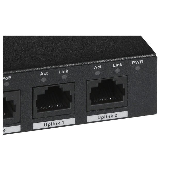 Dahua Technology PFS3006-4ET-60 No administrado L2 Fast Ethernet (10/100) Energía sobre Ethernet (PoE) Negro