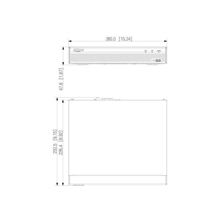 Videoregistratore di rete DAHUA Technology Lite NVR4108HS-8P-4KS3 Nero