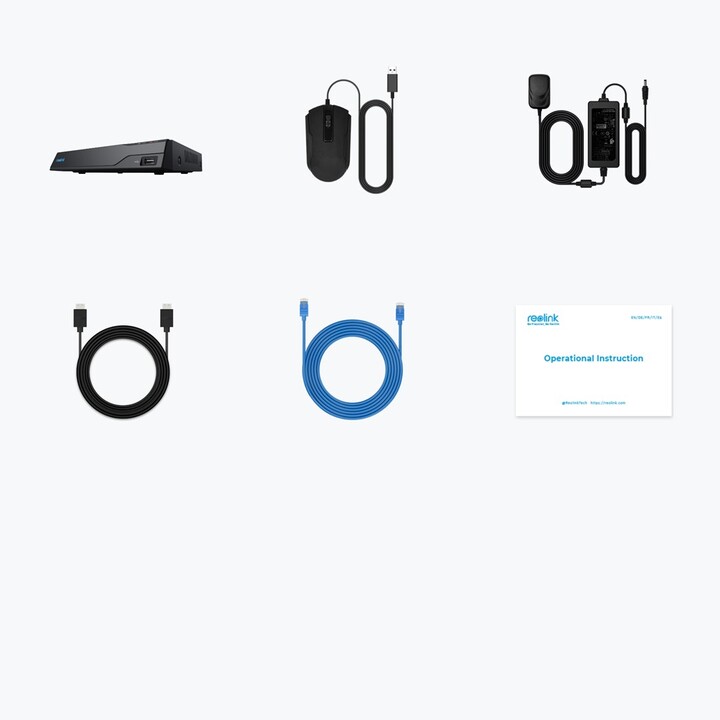 Reolink NVS8 - NVR PoE de 8 canales para grabación 24/7, soporta hasta 16MP, 2TB HDD incorporado, hasta 12TB de capacidad de alm